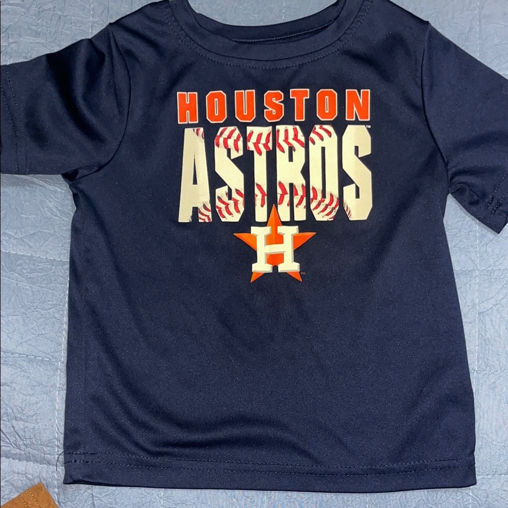 Houston Astros Kids Navy Blue T-Shirt